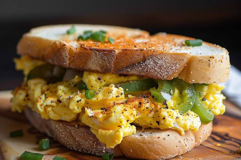 Italian Peppers and Eggs Sandwich Recipe