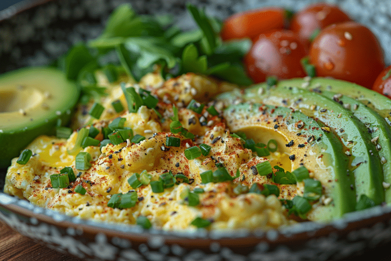 Scrambled Eggs and Avocado Recipe