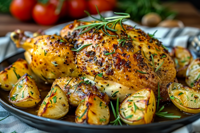 Tarragon Roasted Heritage Chicken Recipe