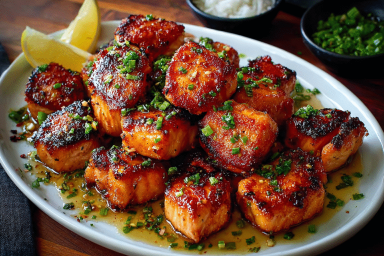 Crispy Pan-Seared Salmon Bites Recipe