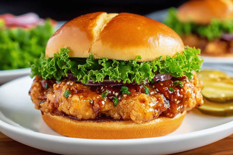 Hot Honey Chicken Sandwich Recipe