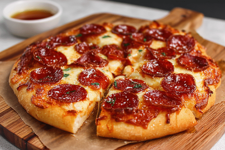 Hot Honey Pepperoni Pizza Recipe