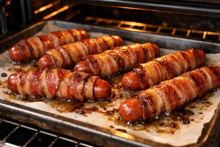 How Long to Cook Bacon Wrapped Hot Dogs in Oven