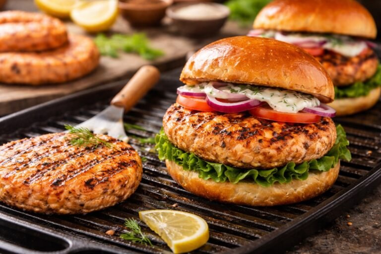 How Long to Cook Salmon Burgers