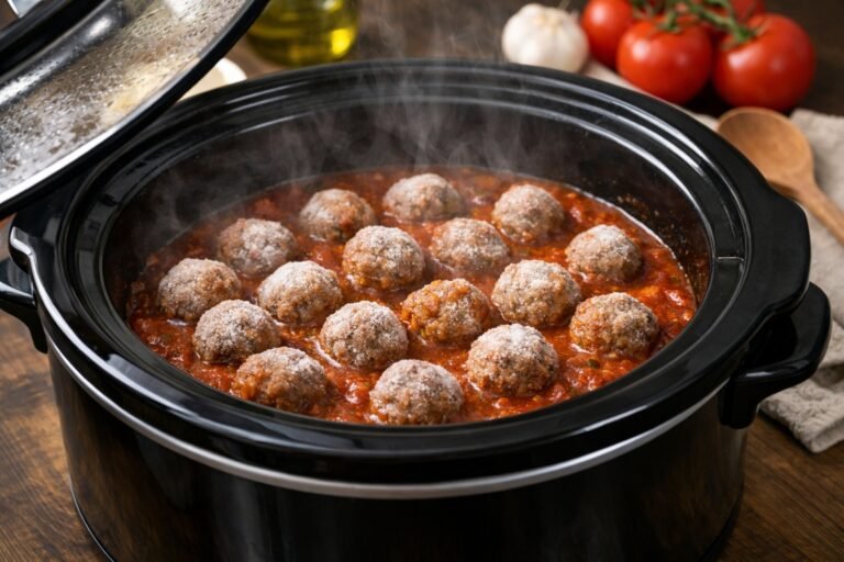 How Long to Cook Frozen Meatballs in Crockpot