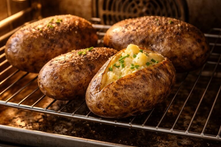 How long to cook baked potatoes in oven