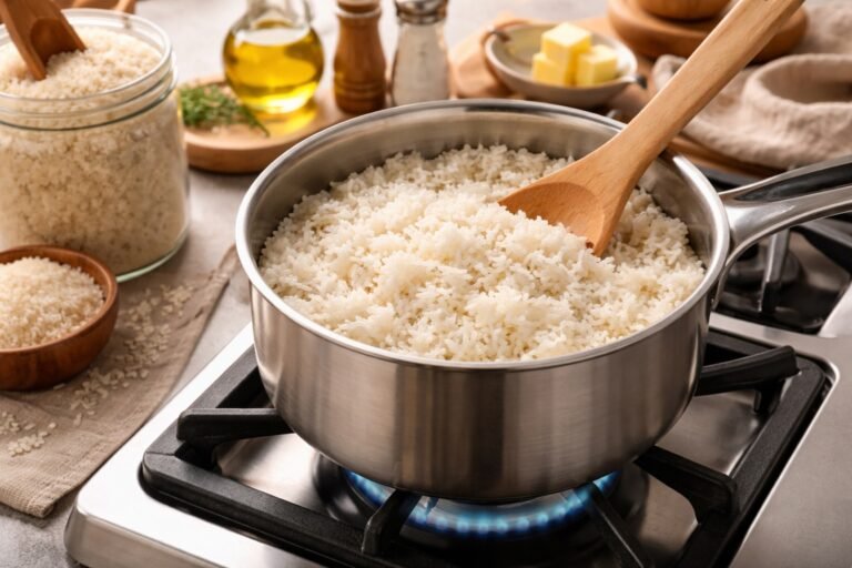 How to Cook Long Grain White Rice on the Stove